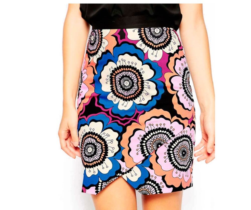 CLOSET LONDON Floral Pencil Skirt // 10